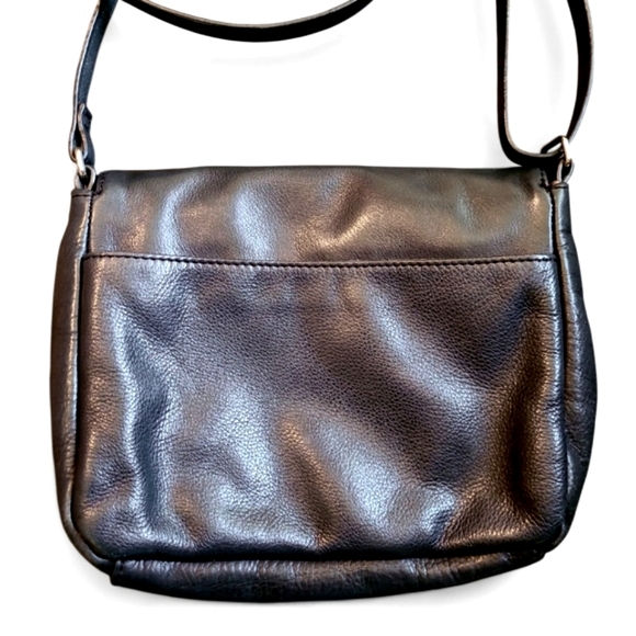 Women's Margot Black Leather Shoulder Bag Purse! 9.5x7x2.5 - Picture 5 of 12